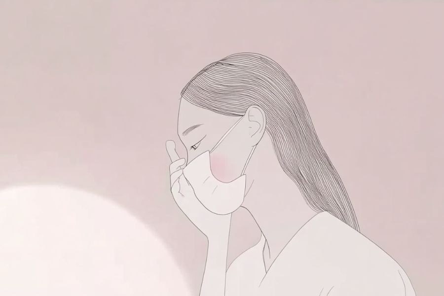 眉下切開の傷跡を目立たせない