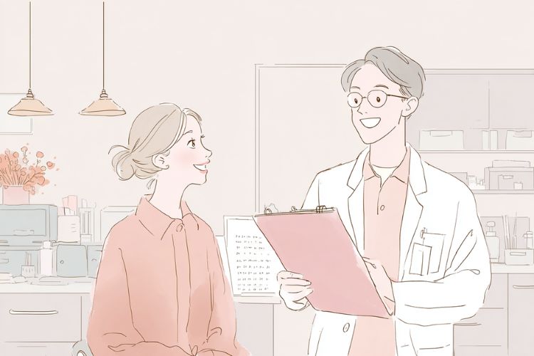 眼瞼下垂手術後の診察