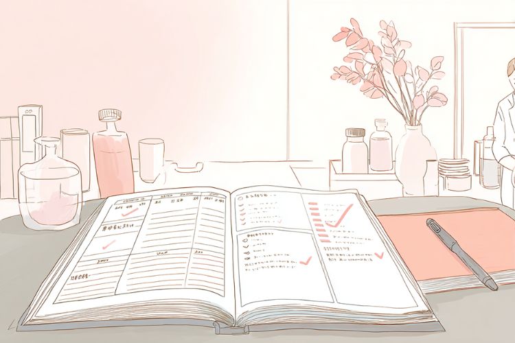 参考：眼瞼下垂手術から仕事復帰までの例