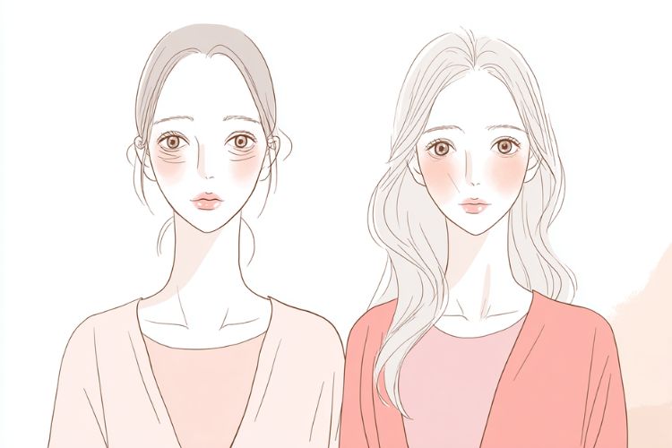 目の下のたるみとクマの違い