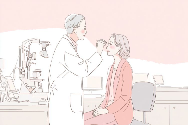 目が開きにくい=眼瞼下垂の場合あり