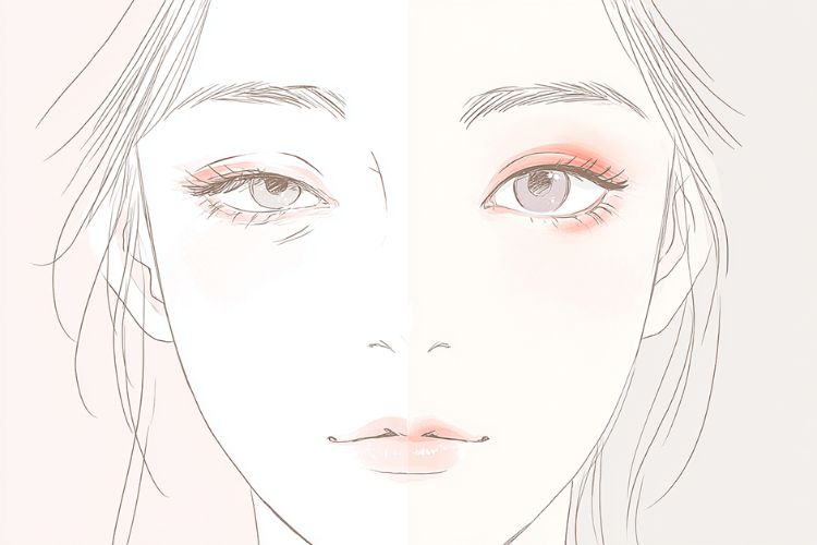 二重幅の変化は眼瞼下垂のサインなのか