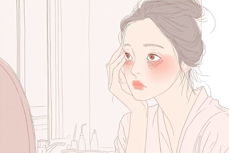 目の下のたるみがひどい原因とNG習慣